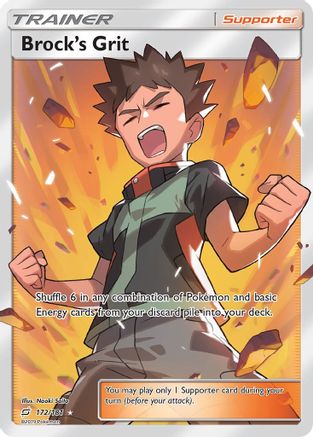 Brock's Grit (Full Art)/181 - [SM  Team Up] Holofoil
