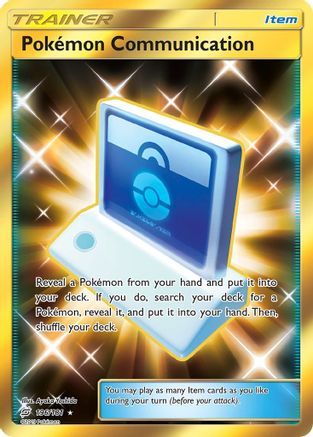 Pokemon Communication (Secret) 196/181 - [SM  Team Up] Holofoil