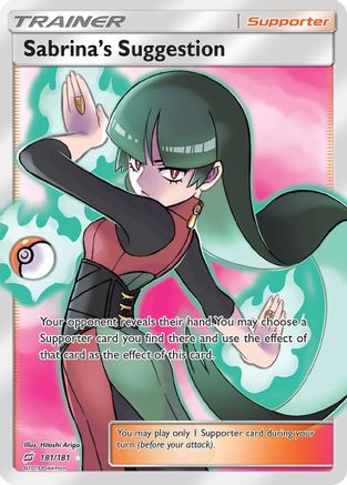 Sabrina's Suggestion (Full Art)/181 - [SM  Team Up] Holofoil