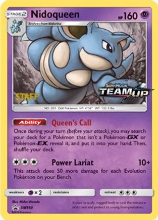 Nidoqueen - SM160 (Prerelease) [Staff] SM160 - [SM Promos] Holofoil
