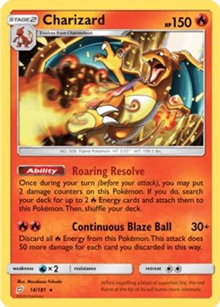 Charizard - 14/181 (SM Team Up) 14 - [Deck Exclusives] Holofoil