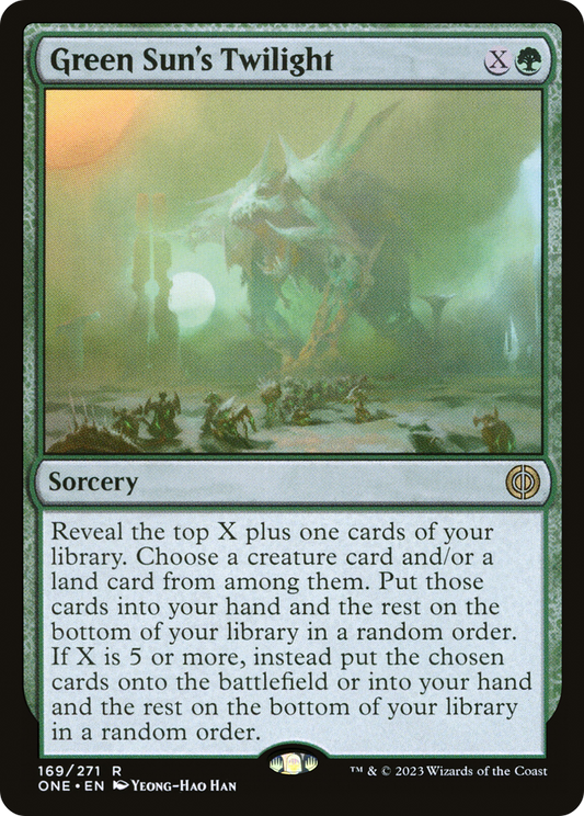 Green Sun's Twilight (ONE-169) - [Phyrexia: All Will Be One]
