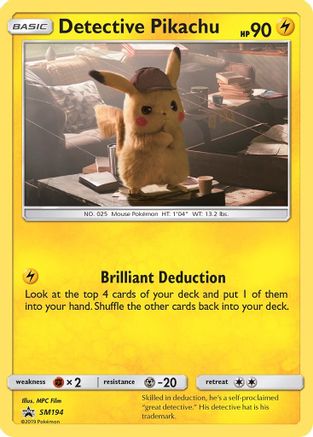 Detective Pikachu - SM194 SM194/248 - [SM Promos] Holofoil