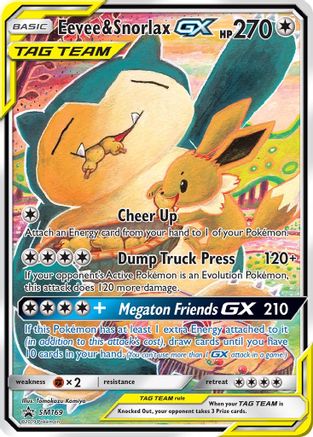 Évoli et Ronflex GX (SM169) [Soleil et Lune : Black Star Promos] 