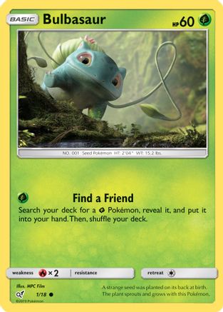 Bulbasaur (Holo Common) 1/18 - [Detective Pikachu] Holofoil