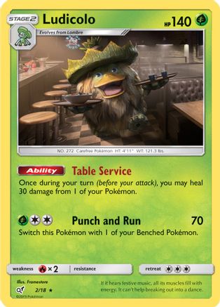 Ludicolo 2/18 - [Detective Pikachu] Holofoil