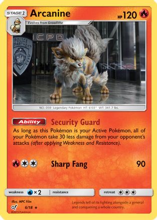 Arcanin (6/18) [Soleil et Lune : Détective Pikachu] 