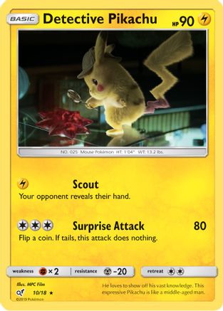 Detective Pikachu (10/18) [Sun & Moon: Detective Pikachu]