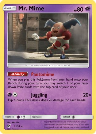 Mr. Mime 11/18 - [Detective Pikachu] Holofoil
