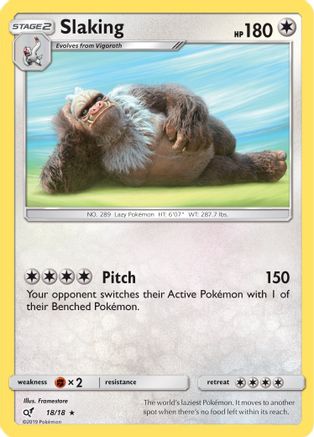 Slaking 18/18 - [Detective Pikachu] Holofoil