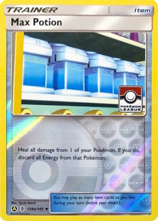 Max Potion - 128a/145 (Pokemon League) 128a/145 - [League & Championship Cards] Reverse Holofoil