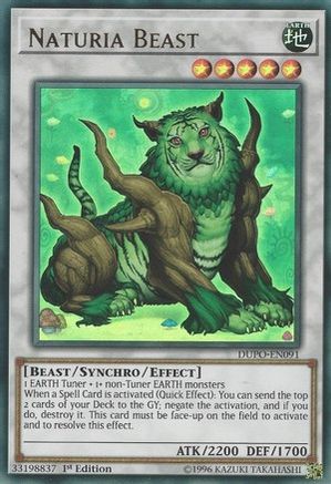 Naturia Beast (DUPO-EN091) - Duel Power 1st Edition