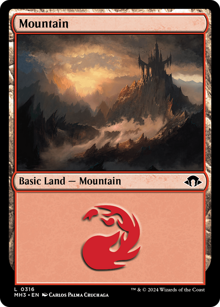 Mountain (MH3-316) - [Modern Horizons 3] Foil