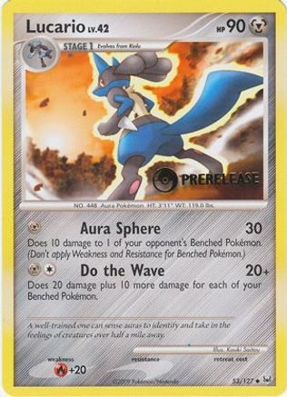 Lucario (53/127) (Promo Avant-première) [Diamond &amp; Pearl : Promos Black Star] 