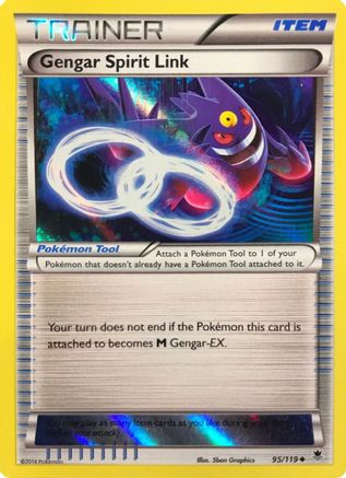 Gengar Spirit Link (95/119) (Alternate Holo Gamestop Exclusive) [XY: Phantom Forces] 