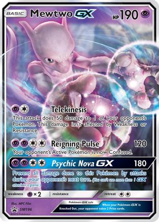 Mewtwo GX (SM196) [Soleil et Lune : Promos Black Star] 