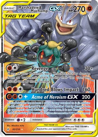 Marshadow &amp; Machamp GX (82/214) [Soleil et Lune : liens ininterrompus] 