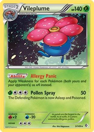 Vileplume (3/149) (Thème Deck exclusif) [Noir et blanc : frontières franchies] 