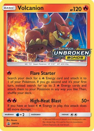 Volcanion - SM179 (Prerelease) SM179/248 - [SM Promos] Holofoil