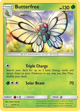 Butterfree 4/214 - [SM  Unbroken Bonds]
