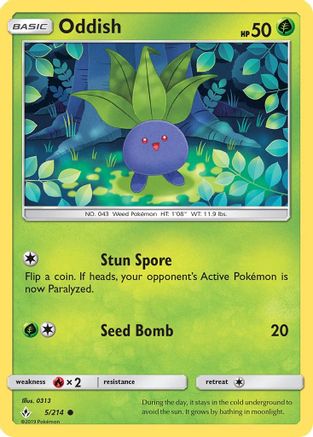 Oddish (5/214) [Soleil et Lune : des liens ininterrompus] 