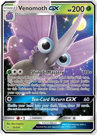Venomoth GX 12/214 - [SM  Unbroken Bonds] Holofoil