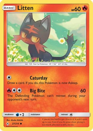 Litten (27/214) [Soleil et Lune : liens ininterrompus] 