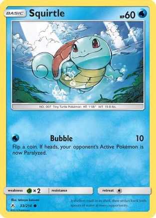 Squirtle 33/214 - [SM  Unbroken Bonds]