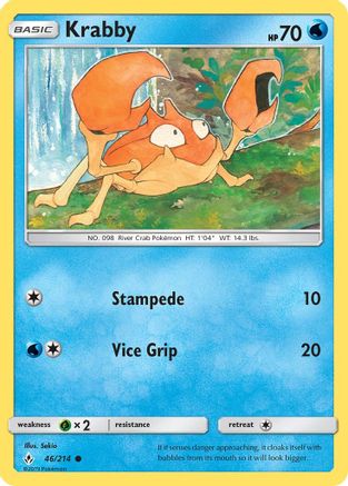 Krabby 46/214 - [SM  Unbroken Bonds]