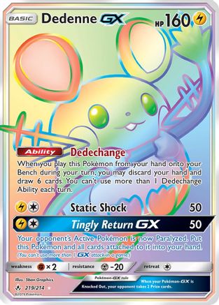 Dedenne GX (219/214) [Soleil et Lune : liens ininterrompus] 