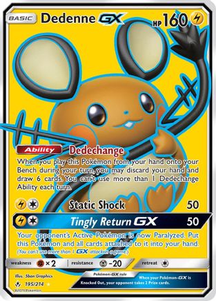 Dedenne GX (195/214) [Soleil et Lune : liens ininterrompus] 