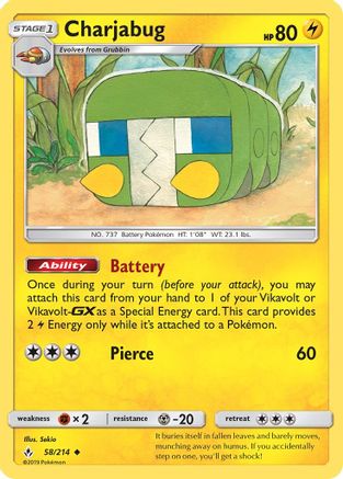 Charjabug 58/214 - [SM  Unbroken Bonds]
