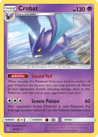 Crobat 66/214 - [SM  Unbroken Bonds] Holofoil