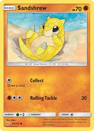 Sandshrew (83/214) [Soleil et Lune : liens ininterrompus] 