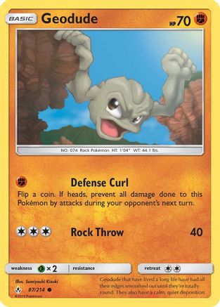 Geodude (87/214) [Soleil et Lune : liens ininterrompus] 