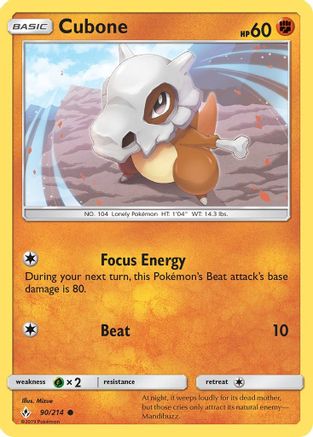 Cubone (90/214) [Soleil et Lune : liens ininterrompus] 