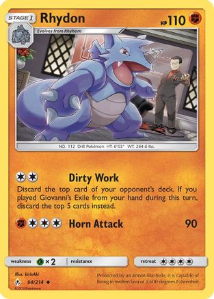 Rhydon 94/214 - [SM  Unbroken Bonds]