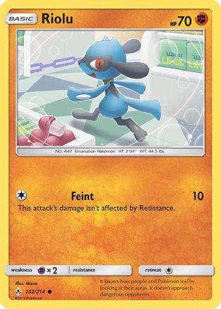 Riolu 102/214 - [SM  Unbroken Bonds]