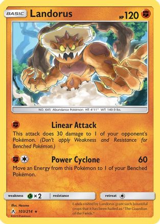 Landorus 103/214 - [SM  Unbroken Bonds] Holofoil