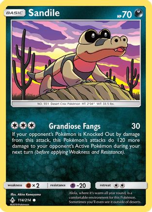 Sandile (114) 114/214 - [SM  Unbroken Bonds]