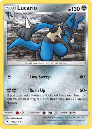 Lucario (126/214) [Soleil et Lune : liens ininterrompus] 