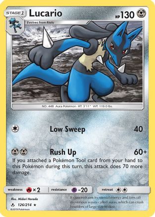 Lucario 126/214 - [SM  Unbroken Bonds] Holofoil