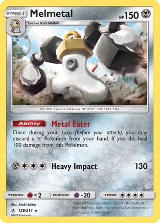 Melmetal 129/214 - [SM  Unbroken Bonds] Holofoil