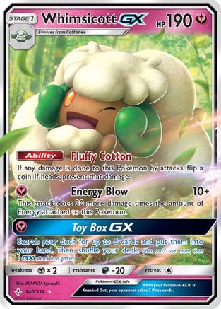 Whimsicott GX (140/214) [Soleil et Lune : liens ininterrompus] 