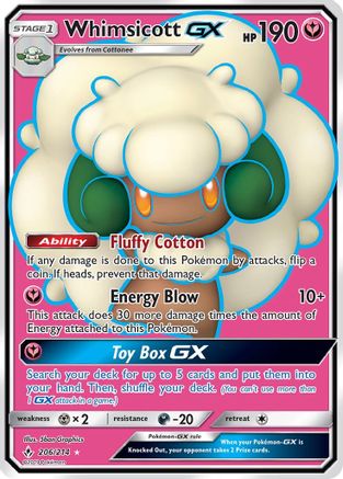 Whimsicott GX (206/214) [Soleil et Lune : liens ininterrompus] 