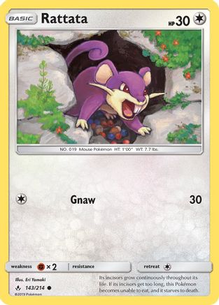 Rattata (143/214) [Soleil et Lune : liens ininterrompus] 