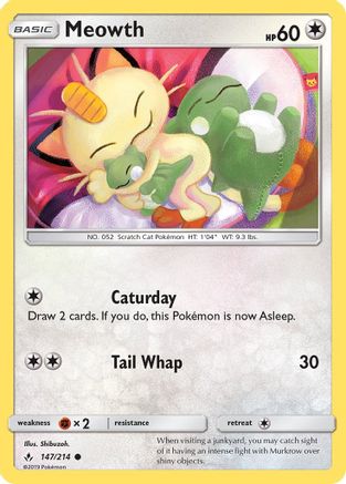 Meowth 147/214 - [SM  Unbroken Bonds]
