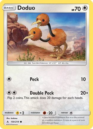 Doduo (150/214) [Soleil et Lune : liens ininterrompus] 