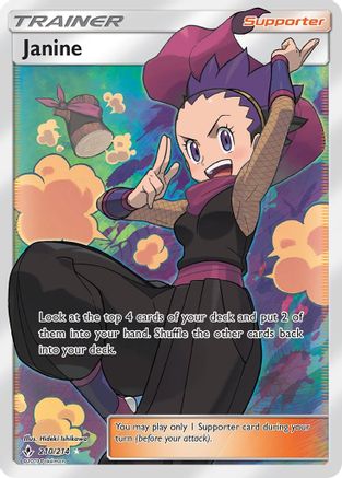 Janine (Full Art) 210/214 - [SM  Unbroken Bonds] Holofoil