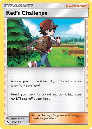 Red's Challenge 184/214 - [SM  Unbroken Bonds] Holofoil